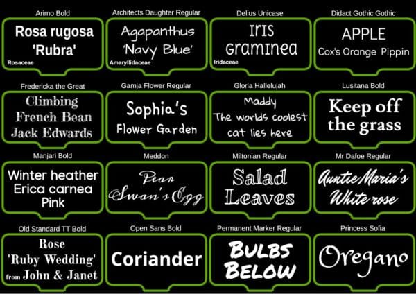 Shows which font types are available