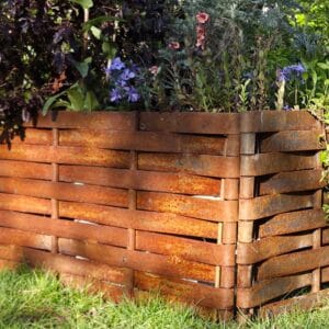 Hardy Woven Hand Forged Steel Raised Bed