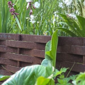 Hardy Woven Hand Forged Steel Decorative Edging Panel